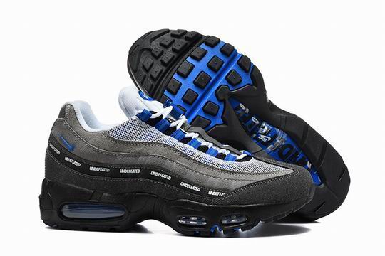 Nike Air Max 95 Undefeated Grey Blue Black Men's Shoes-103 (image for) Nike Air Max 95 Undefeated Grey Blue Black Men's Shoes-103